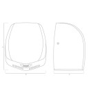 Prism Automatic Hand Dryer 0.9 kW Brushed SS - PRMBSS